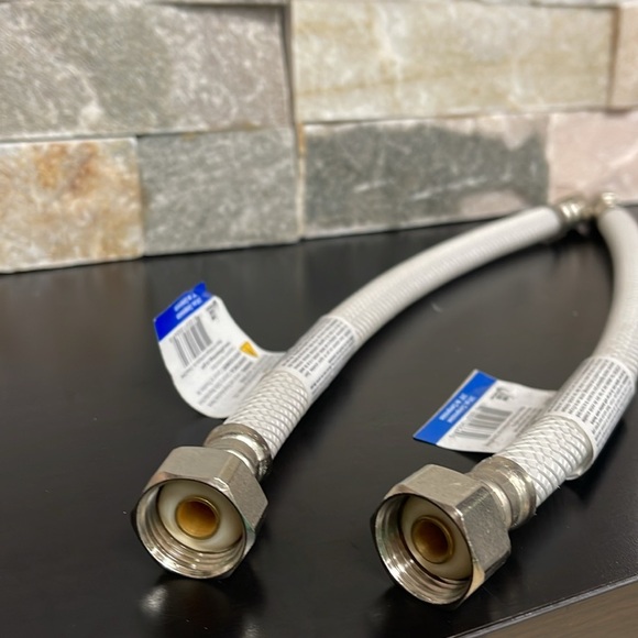 2 PACK PROFLO PFX146022 3/8" COMP X 1/2" FIP X 12" Stainless Steel - Picture 6 of 8